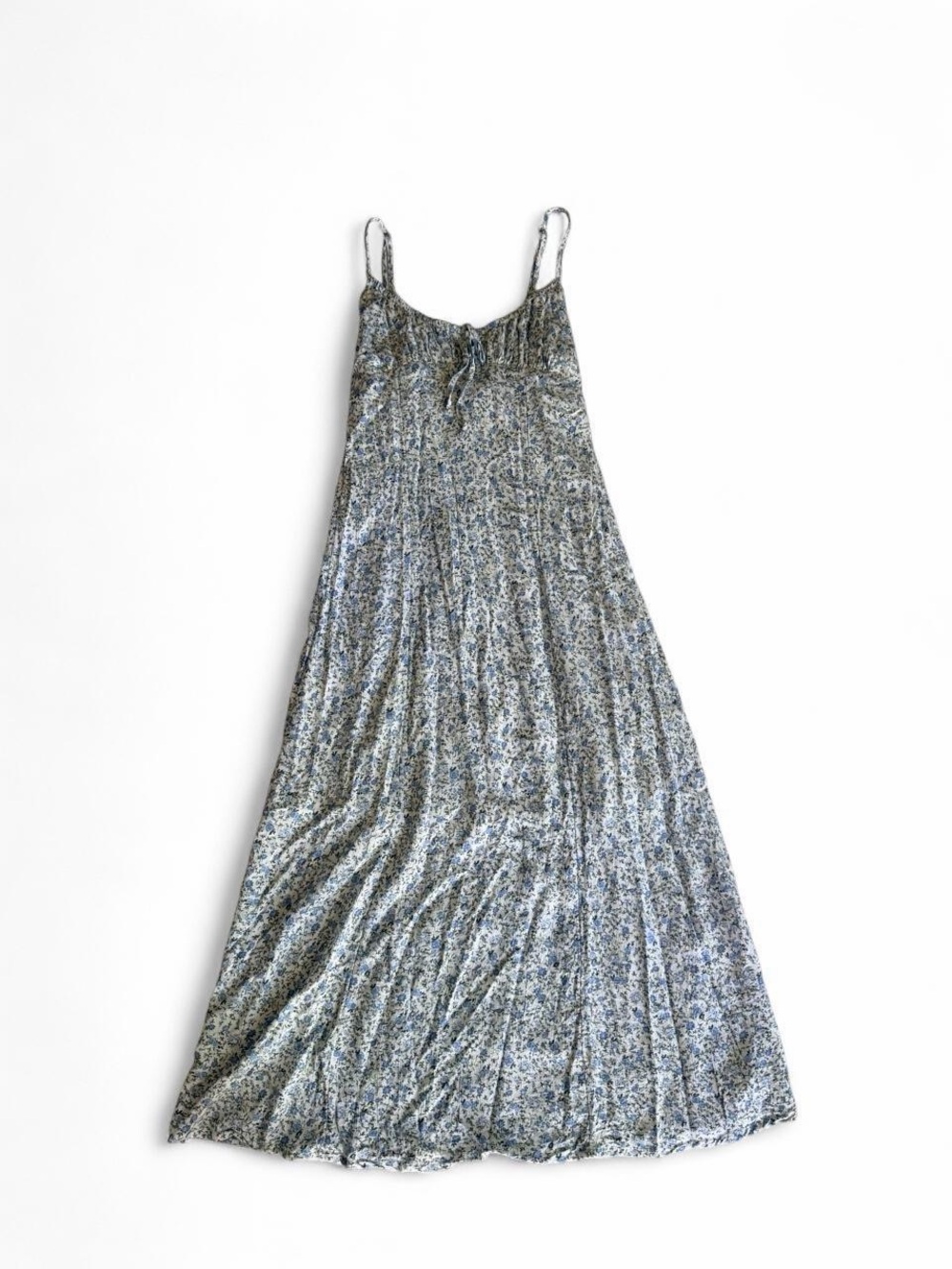 No Boundaries Blue Floral Maxi Dress | Size XS